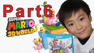 【スーパーマリオ３Dワールド】家族４人で実況プレイ、キノピオがひどい！【part6】