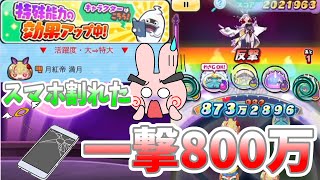 ぷにぷに『ゲート嫌いすぎてスマホ割れた…満月の特大ダメージがすごいぞ！』Yo-kai Watch