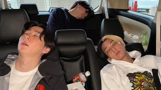 【車中泊】二日酔いで死んでる中、なぜか誰も帰ろうとしない男旅